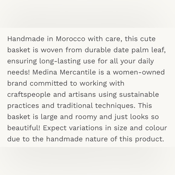 NWT The Jilly Box Medina Mercantile: Summer Basket - Picture 7 of 8